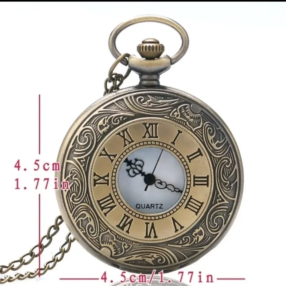 New vintage looking pocket watch necklace